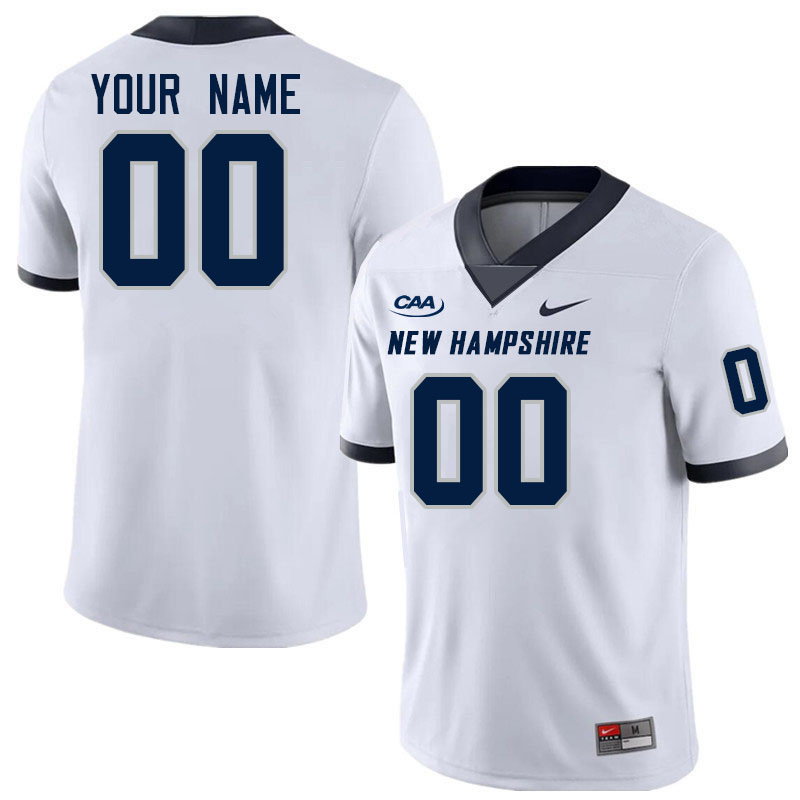Custom New Hampshire Wildcats Name And Number Football Jerseys-White Custom New Hampshire Wildcats Name And Number Football Jerseys-White